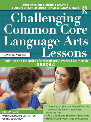 cover image of Challenging Common Core Language Arts Lessons
